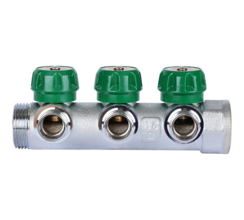 Коллектор регулирующий STOUT 1 3 отвода 1/2 плоское уплотнение SMB-6849-011203