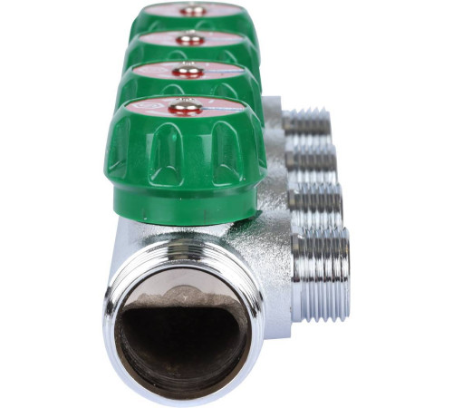 Коллектор регулирующий STOUT 1 4 отвода 1/2 плоское уплотнение SMB-6849-011204