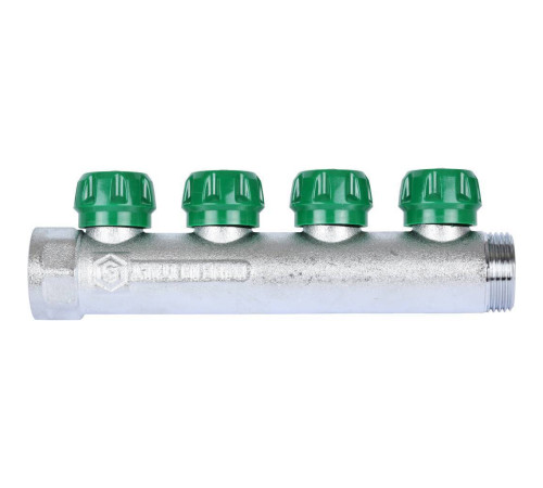 Коллектор регулирующий STOUT 1 4 отвода 1/2 плоское уплотнение SMB-6849-011204