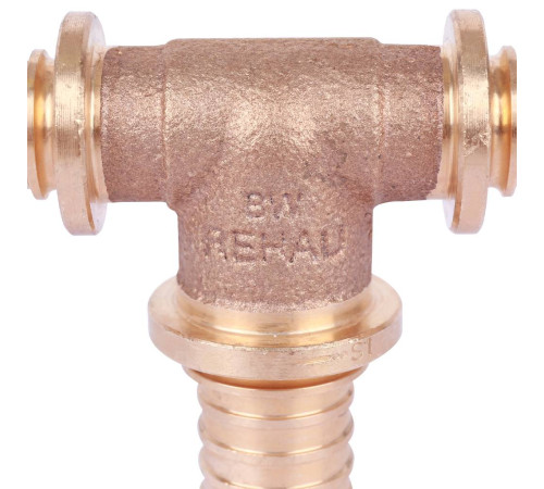 Тройник REHAU RAUTITAN PLATINUM RX 16-20-16 с увеличенным боковым проходом 13777471001
