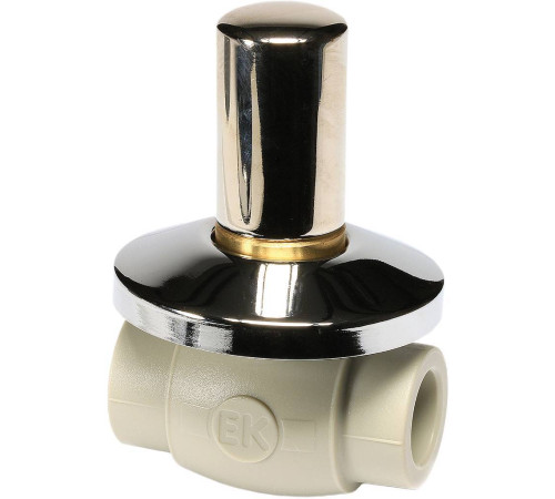 Кран шаровой полипропиленовый Wavin Ekoplastik под штукатурку 25 мм SVEKPLK025RCT
