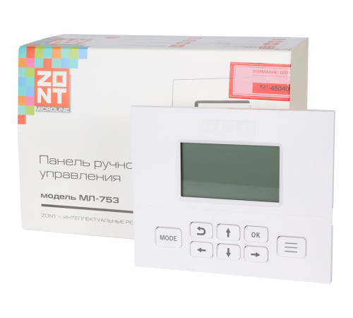 Панель управления выносная ZONT МЛ-753 ML00004742