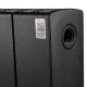 Радиатор биметаллический RIFAR SUPReMO 500 14 секций боковое подключение Антрацит 4RS50-14-AN