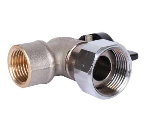 Кран шаровой STOUT угловой 1/2x3/4 ВР-накидная гайка бабочка SVB-1010-001520