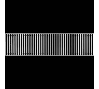 Конвектор внутрипольный ROMMER RCN 80х200х800 мм с роликовой решеткой анодированный алюминий RCN1-1000-0820080