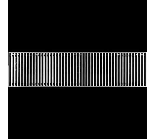 Конвектор внутрипольный ROMMER RCN 80х200х800 мм с роликовой решеткой анодированный алюминий RCN1-1000-0820080