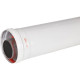 Удлинитель дымохода коаксиальный раструбный ROMMER 60/100 L 1000 мм RCA-6010-001000