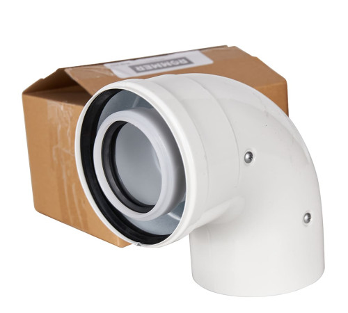 Отвод конденсационный ROMMER 90° 60/100 мм RCA-8610-010090
