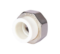 Муфта комбинированная разъемная Pro Aqua PP-R 25x3/4 ВР усиленная Белая PA20014S