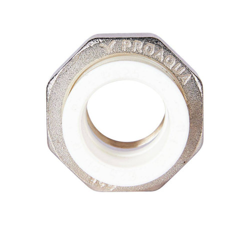 Муфта комбинированная разъемная Pro Aqua PP-R 25x3/4 ВР усиленная Белая PA20014S