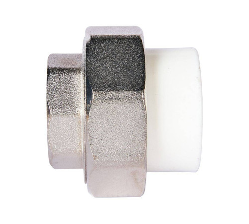 Муфта комбинированная разъемная Pro Aqua PP-R 25x3/4 ВР усиленная Белая PA20014S