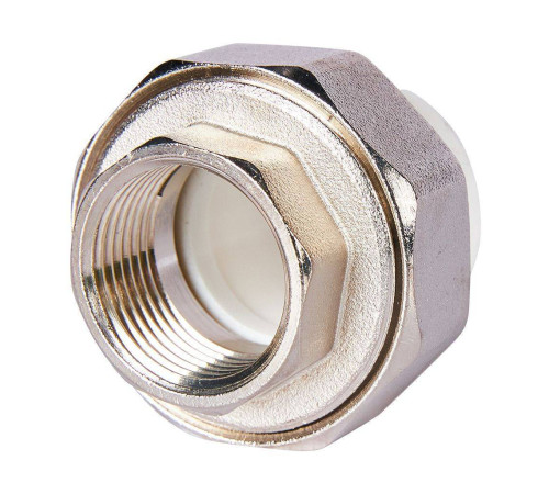 Муфта комбинированная разъемная Pro Aqua PP-R 25x3/4 ВР усиленная Белая PA20014S