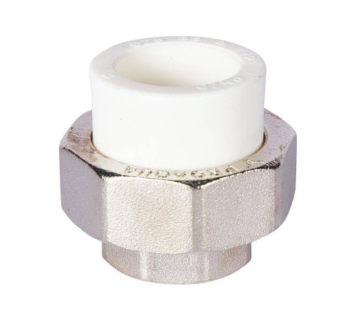 Муфта комбинированная разъемная Pro Aqua PP-R 25x3/4 ВР усиленная Белая PA20014S