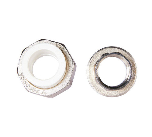 Муфта комбинированная разъемная Pro Aqua PP-R 25x3/4 ВР усиленная Белая PA20014S