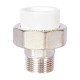Муфта комбинированная разъемная Pro Aqua PP-R 25x3/4 НР усиленная Белая PA21014S