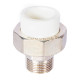 Муфта комбинированная разъемная Pro Aqua PP-R 25x3/4 НР усиленная Белая PA21014S