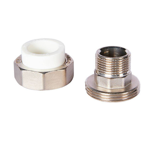 Муфта комбинированная разъемная Pro Aqua PP-R 25x3/4 НР усиленная Белая PA21014S