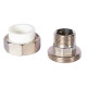Муфта комбинированная разъемная Pro Aqua PP-R 25x3/4 НР усиленная Белая PA21014S