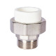 Муфта комбинированная разъемная Pro Aqua PP-R 32x1 НР усиленная Белая PA21018S