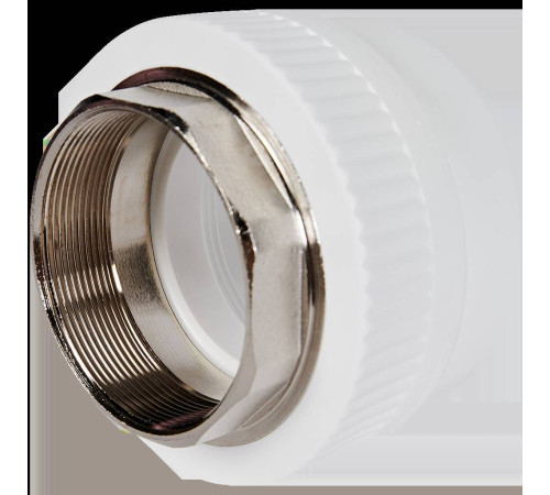 Муфта комбинированная Pro Aqua PP-R 90x3 под ключ ВР белая PA22528
