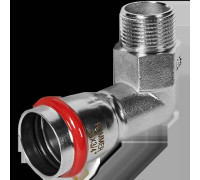 Угольник-переходник 90° ROMMER нержавеющая сталь 28 мм x 3/4 НР RSS-0010-002834
