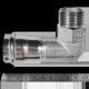 Угольник-переходник 90° ROMMER нержавеющая сталь 35 мм x 1 НР RSS-0010-000351
