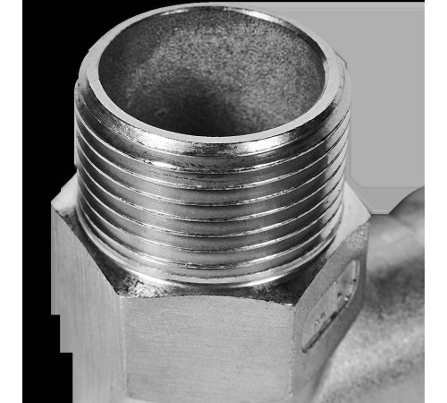 Угольник-переходник 90° ROMMER нержавеющая сталь 35 мм x 1 НР RSS-0010-000351