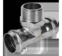Тройник-переходник пресс-НР ROMMER 35x1 1/4 нержавеющая сталь RSS-0016-035114