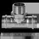 Тройник-переходник пресс-НР ROMMER 35x1 1/4 нержавеющая сталь RSS-0016-035114