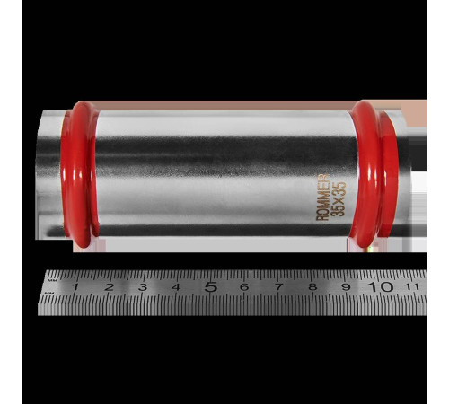 Муфта надвижная прессовая ROMMER 35 мм нержавеющая сталь RSS-0019-000035