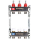 Коллекторная группа из нержавеющей стали с расходомерами ROMMER 3 выхода RMS-1200-000003