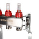 Коллекторная группа из нержавеющей стали с расходомерами ROMMER 3 выхода RMS-1200-000003