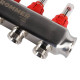 Коллекторная группа из нержавеющей стали с расходомерами ROMMER 4 выхода RMS-1200-000004