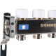 Коллекторная группа из нержавеющей стали с расходомерами ROMMER 4 выхода RMS-1200-000004