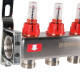 Коллекторная группа из нержавеющей стали с расходомерами ROMMER 4 выхода RMS-1200-000004