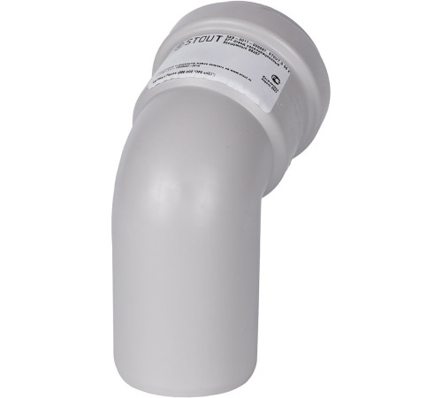 Отвод канализационный бесшумный STOUT 58х67° SKB-0011-005867