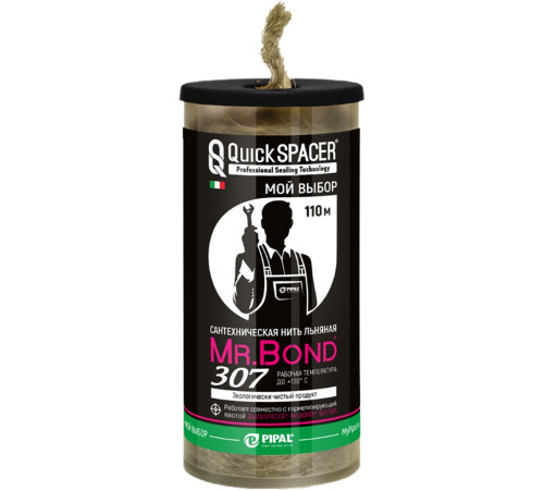 Нить льняная сантехническая Mr.Bond 307 110 м MB5030700110
