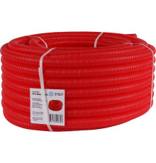 Труба гофрированная STOUT ПНД 28 мм красная для труб 20 мм SPG-0002-502820