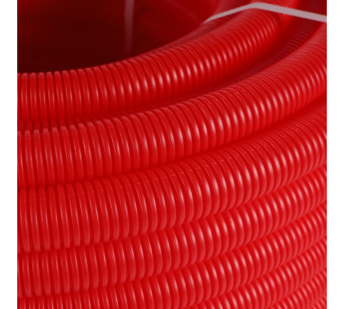 Труба гофрированная STOUT ПНД 28 мм красная для труб 20 мм SPG-0002-502820