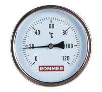 Термометр биметаллический аксиальный ROMMER 100/100 мм 1/2 0-120 °C RIM-0001-101015