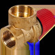 Клапан предохранительный ROMMER для отопления 1/2 x 3/4 2.5 бар RVS-0001-002515
