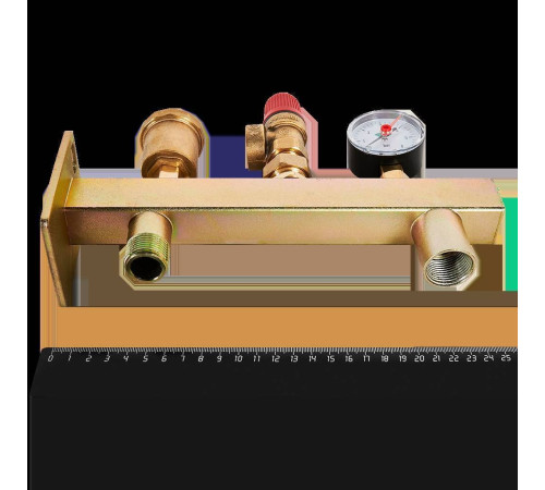 Группа подключения мембранного бака ROMMER 3/4 3 бар RVS-0006-013020