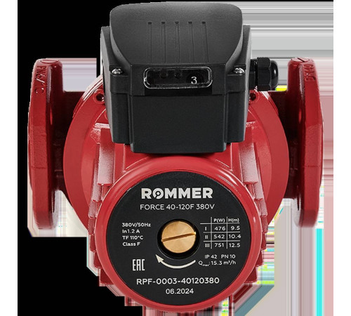 Насос циркуляционный фланцевый ROMMER FORCE 40-120F 380В RPF-0003-40120380