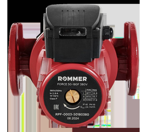 Насос циркуляционный фланцевый ROMMER FORCE 50-180F 380В RPF-0003-50180380