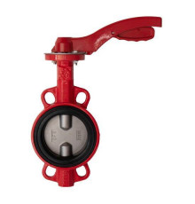 Затвор дисковый поворотный RASHWORK 201 DN250 PN16 межфланцевый с рукояткой 201-250-16