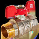Кран шаровой ROMMER неполнопроходной ВР/НР ручка бабочка 3/4 RBV-0004-2210220