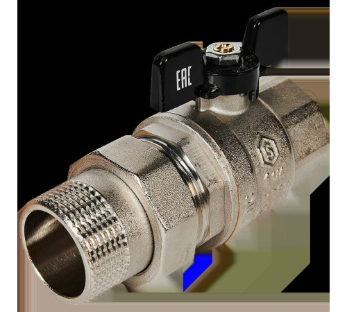 Кран шаровой полнопроходной с американкой STOUT SVB-0007 1 1/4 ВР/НР ручка бабочка SVB-0007-200032