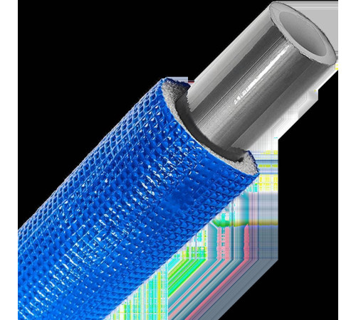 Труба из сшитого полиэтилена STOUT PEX-a 25x3.5 мм в синей теплоизоляции бухта 50 м SPI-0004-002535