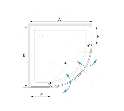 Душевой уголок RGW Stilvoll SV-53 1000x1000 мм 06325300-11