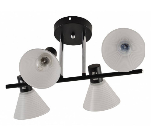 Люстра на штанге Reluce 01553 4 лампы 01553-3.3-04B BK+CR